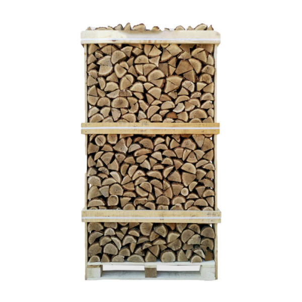 Bûches de bois de chauffage en chêne séché au four - caisse